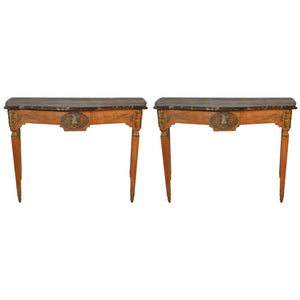 Pair of French,18th Century Painted Consoles
