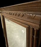 French Carved Overmantel Mirror