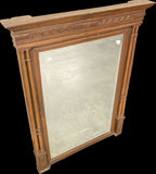 French Carved Overmantel Mirror