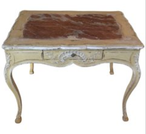 Hand Painted Louis XV Period Small Table with drawer